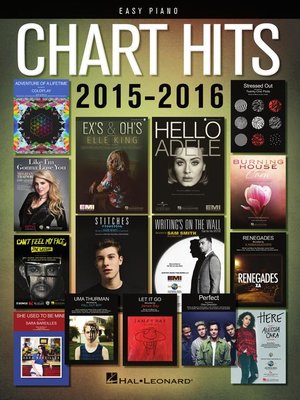 cover image of Chart Hits of 2015-2016 Easy Piano Songbook